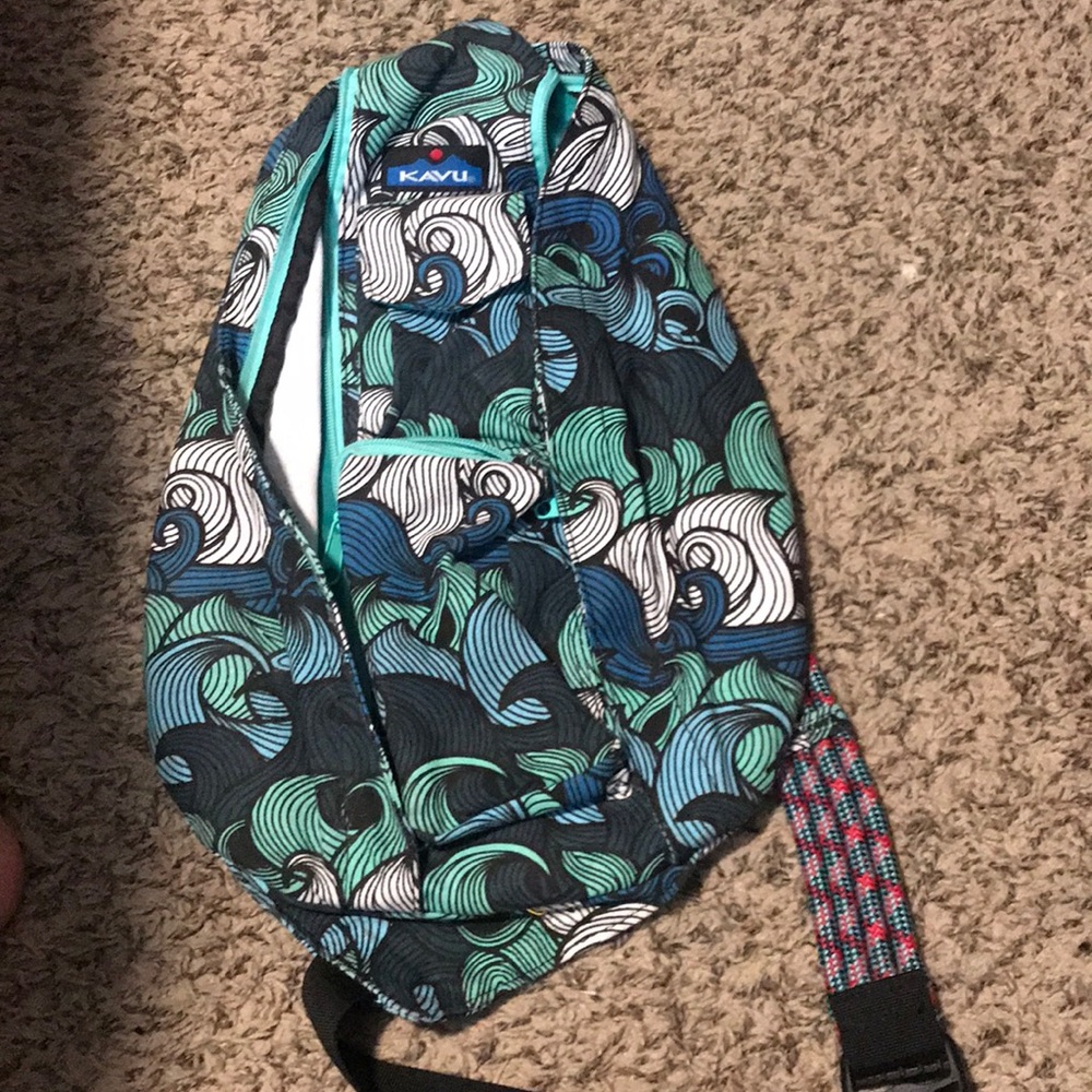 Kavu large rope bag with waves